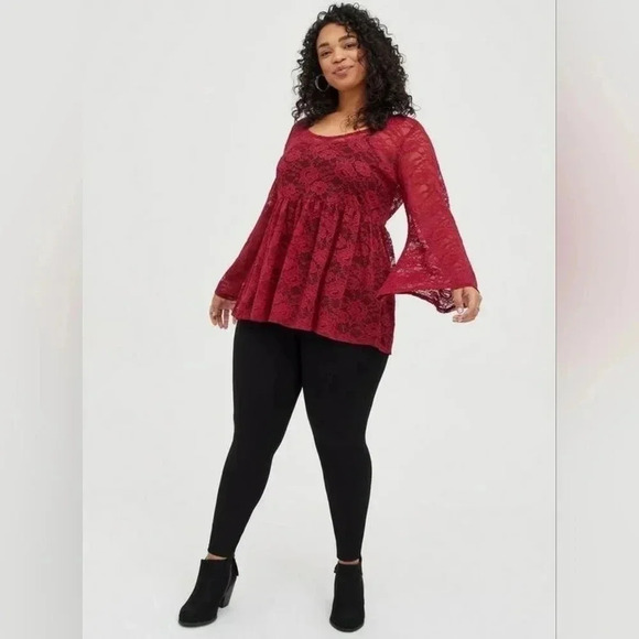 TORRID Black women top Transparent size 2 in GREAT used condition! - Picture 4 of 13